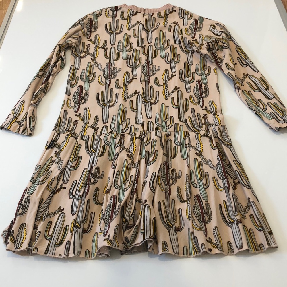 🌵 Molo Cactus Print Kids Dress - Pink and Green
